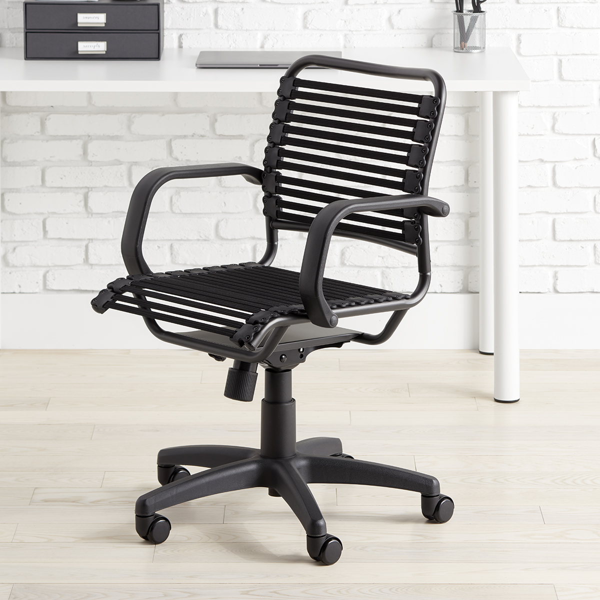 Flat Bungee Office Chair with Arms | The Container Store