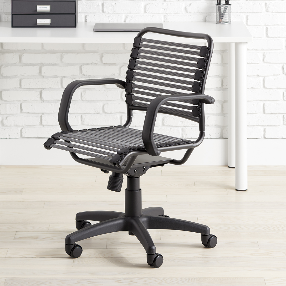 Flat Bungee Office Chair with Arms | The Container Store
