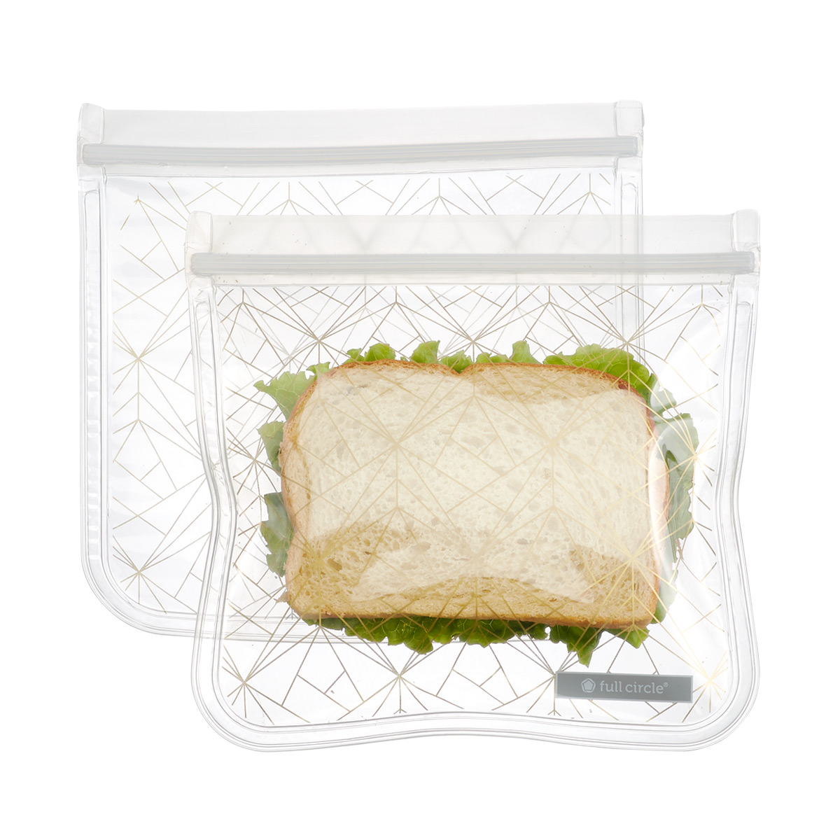 Full Circle Cactus Party Reusable Sandwich Bags | The Container Store