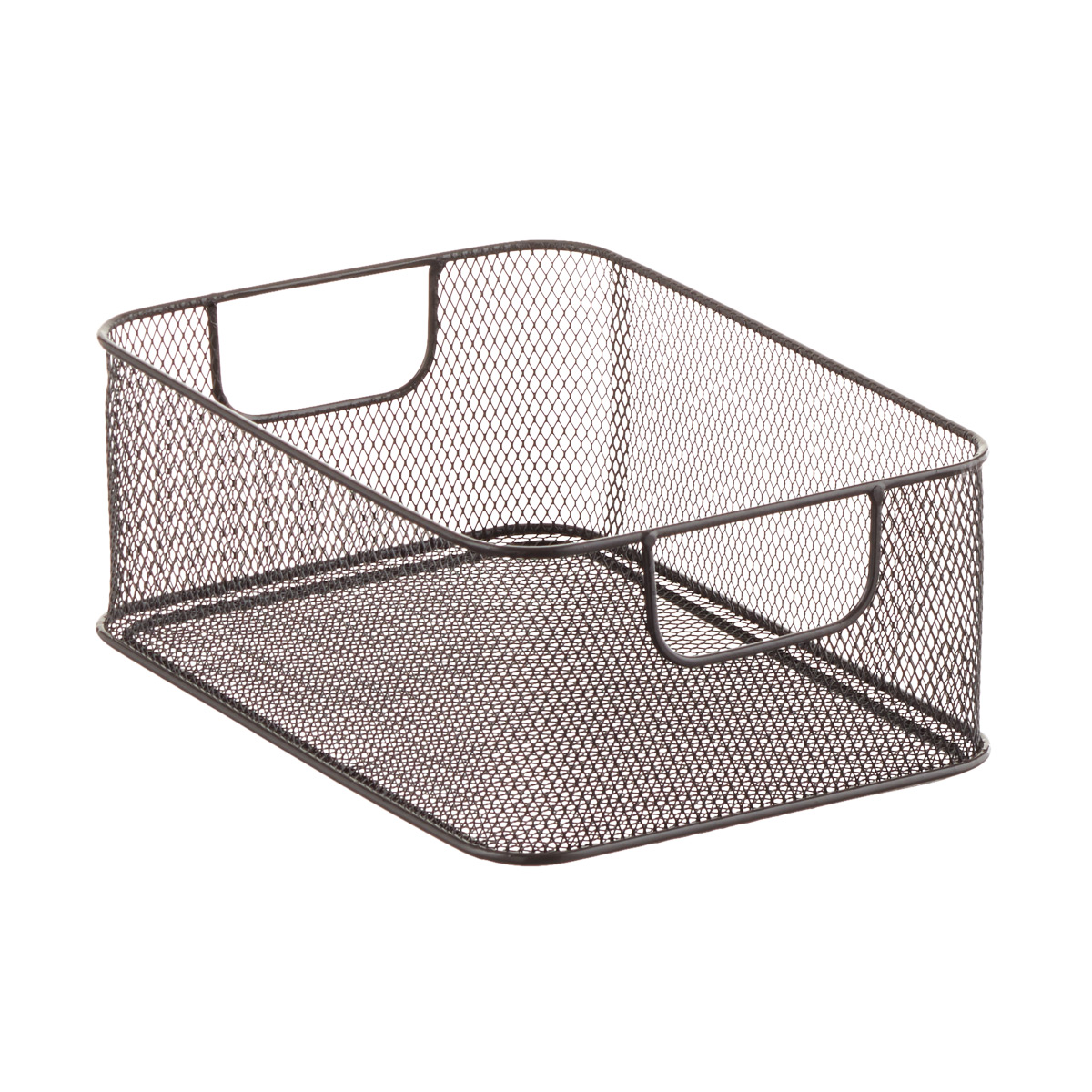 Silver Stacking Mesh Bins | The Container Store