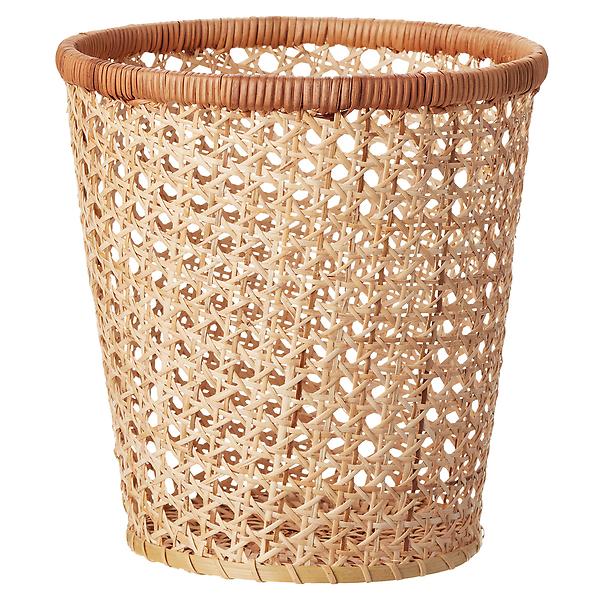 Albany Rattan Trash Can | The Container Store