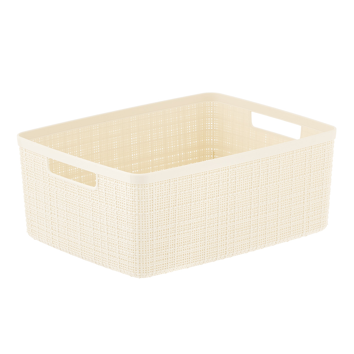 Curver Jute Plastic Basket | The Container Store