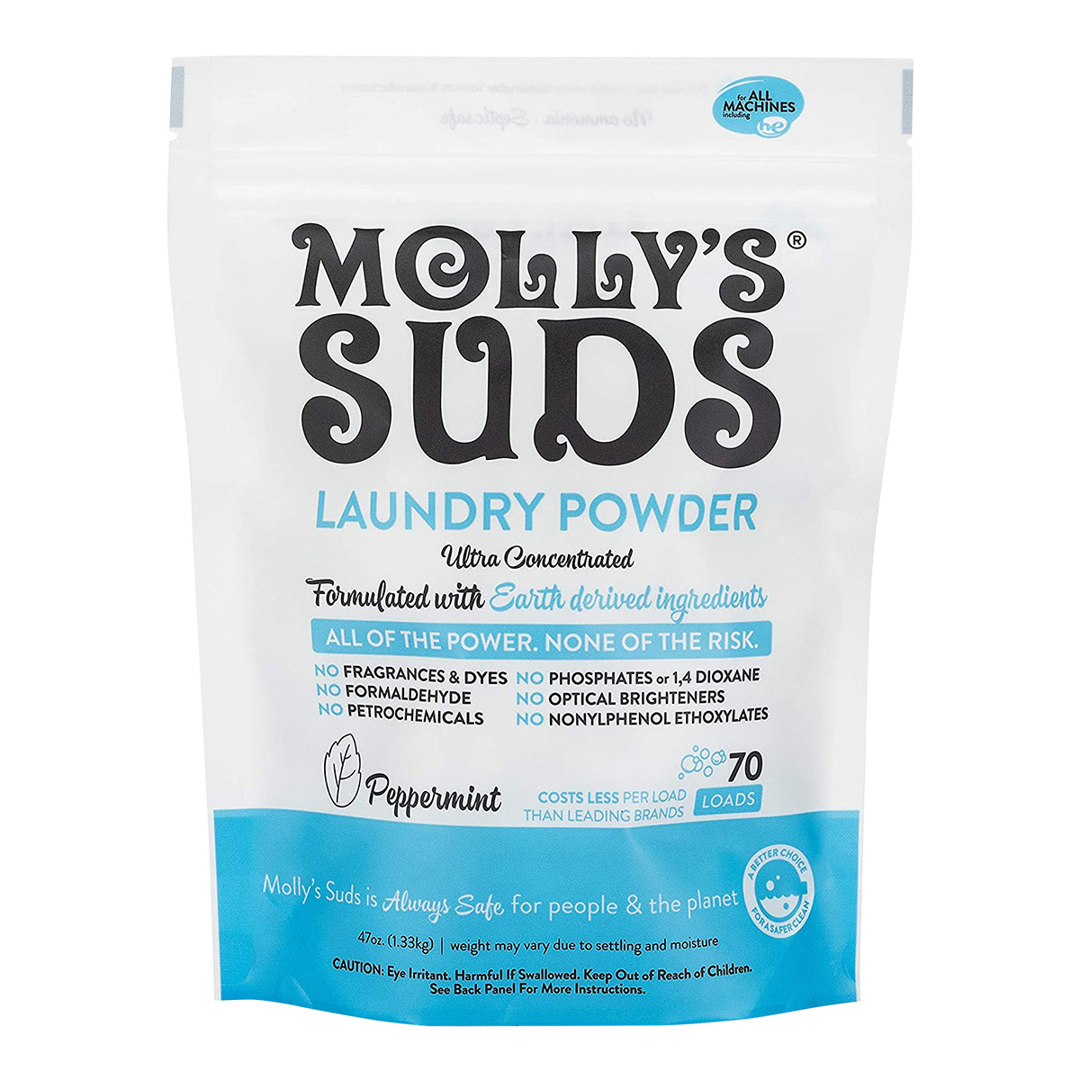 Molly's Suds Natural Laundry Stain Remover Spray Stain Fighting Power