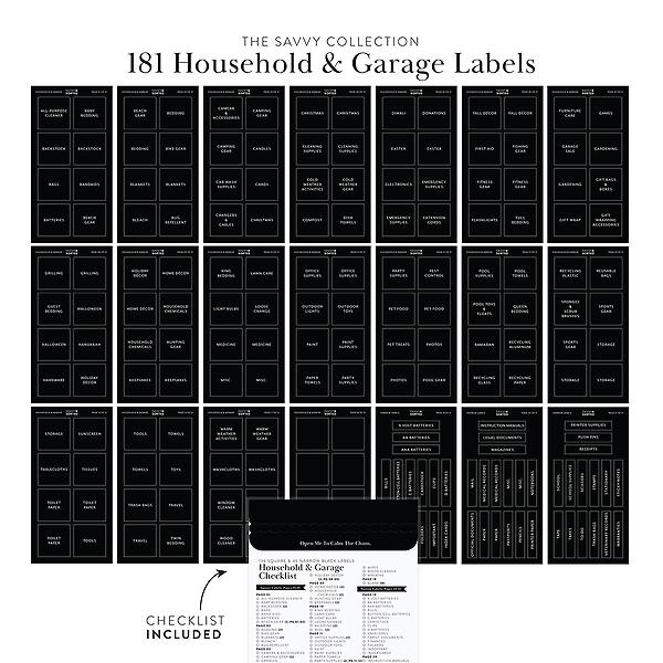 Home Labels – Savvy & Sorted