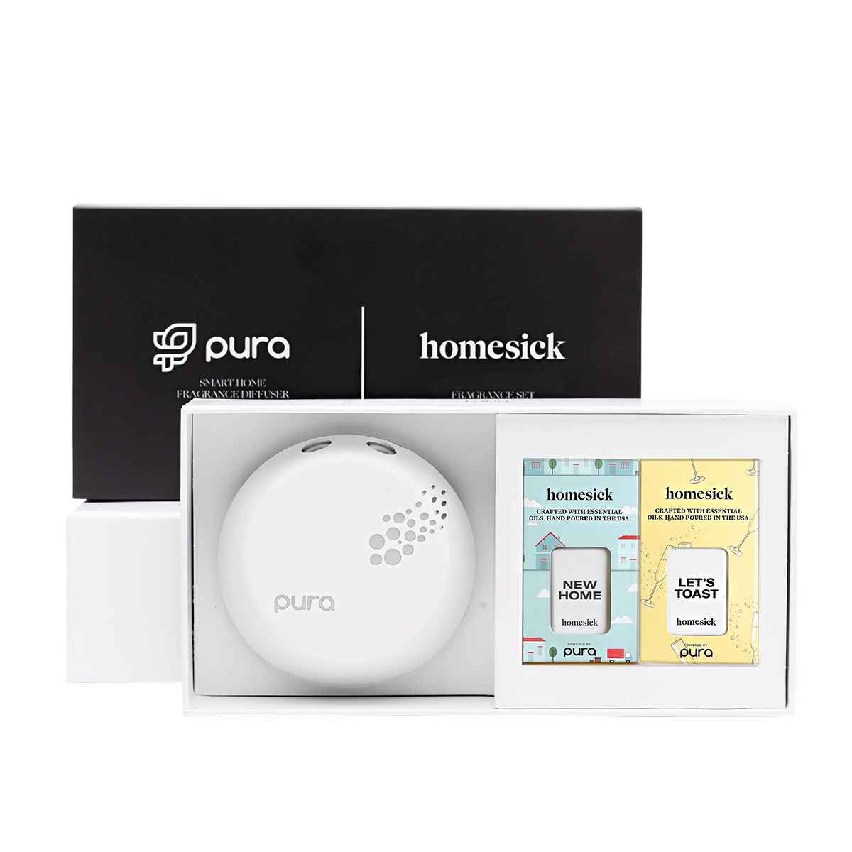 Homesick x Pura Smart Home Fragrance Diffuser Bundle | The Container Store