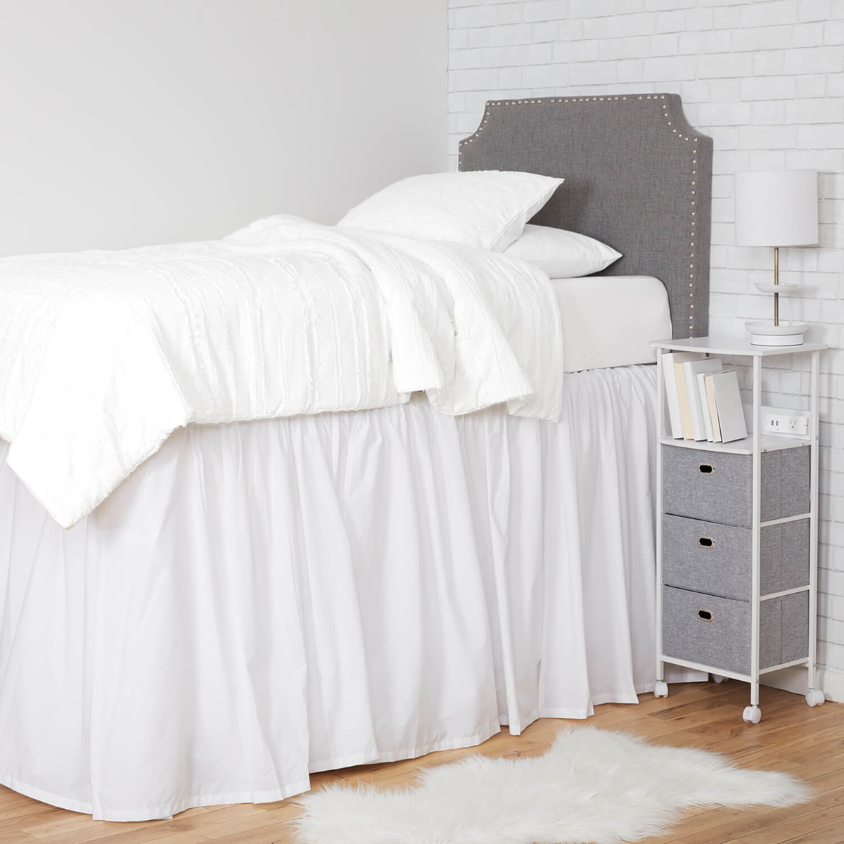 Dormify Extra Long Dorm Bed Skirt | The Container Store