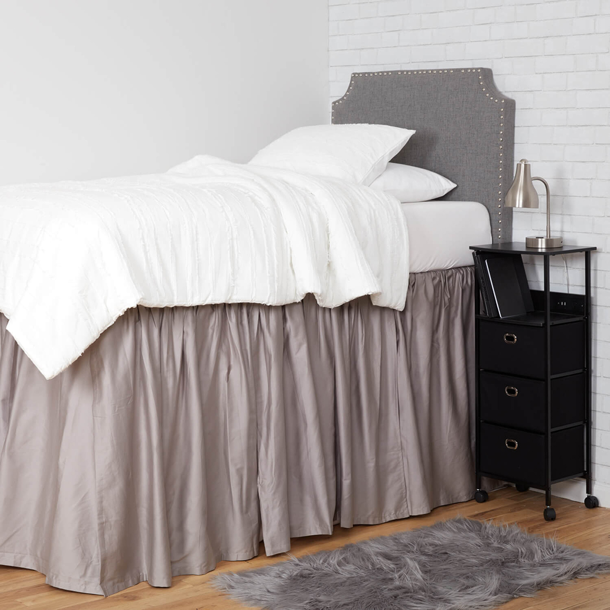 Dormify Extra Long Dorm Bed Skirt | The Container Store