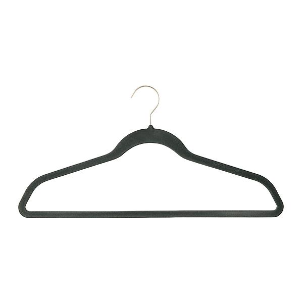 6 Pack Velvet Hangers with Clips, Linen