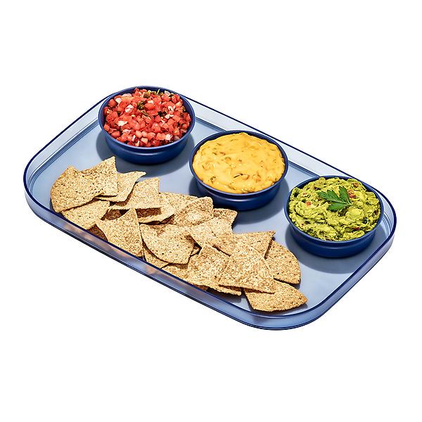 madesmart dipware 3 Bowl Serving Tray | The Container Store