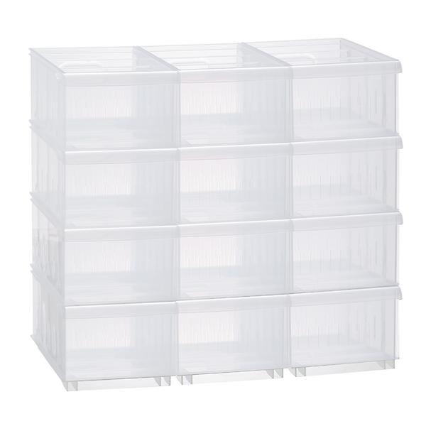 Clear Plastic Storage Bins Moisture-Proof Storage Bins for Shelves  Countertops Laundry Room Green XL