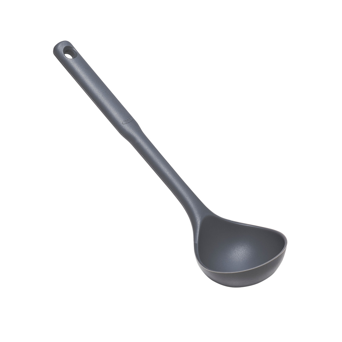 New OXO Good Grips Grey Silicone Utensils - Set of 3 Spoon, Ladle