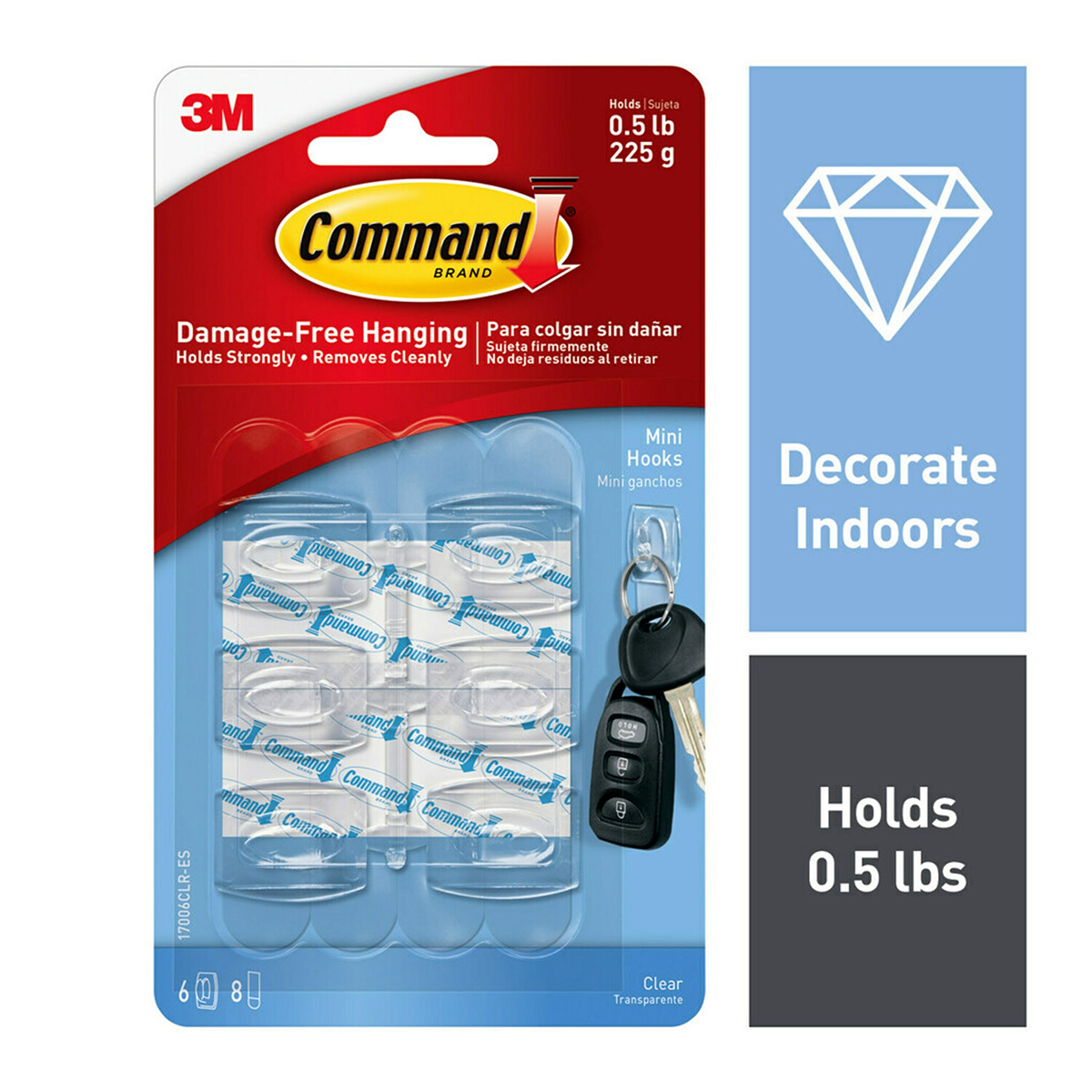 3M Command Adhesive Mini Hooks | The Container Store