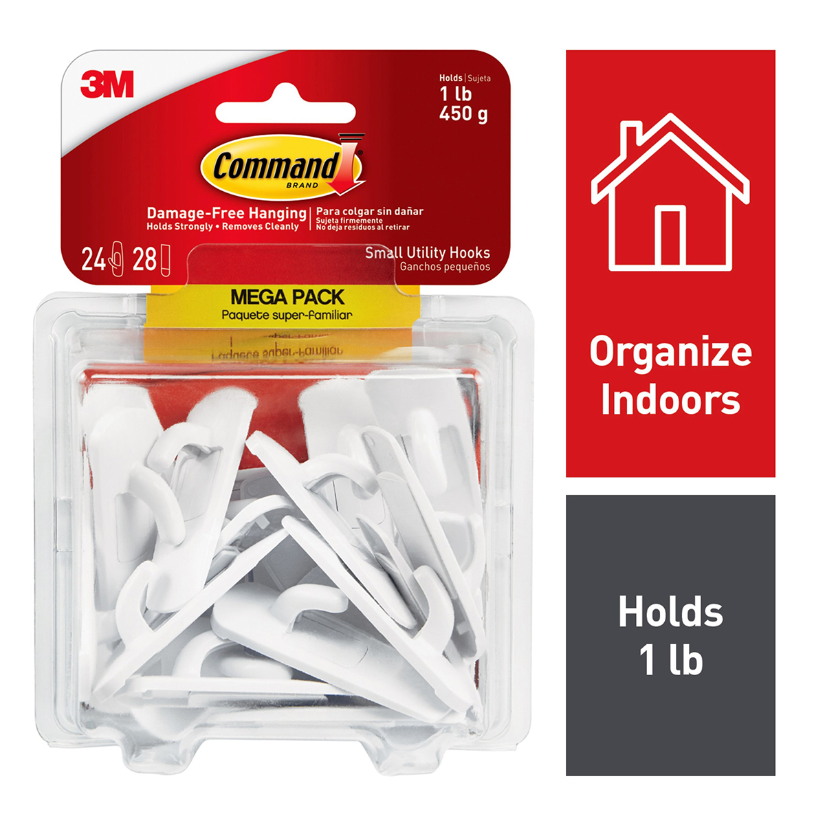 3M Command Adhesive Utility Hooks | The Container Store