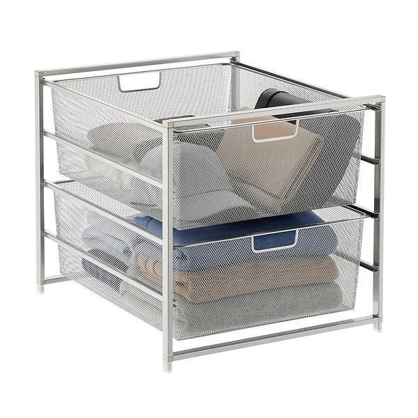 Elfa Mesh 2-Drawer Unit | The Container Store
