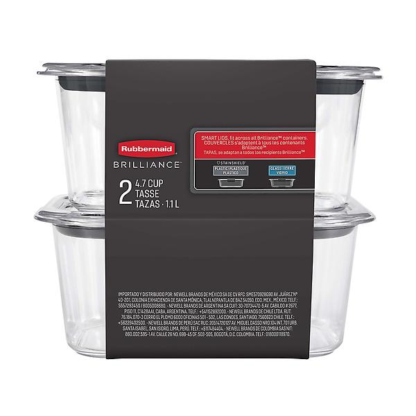  Rubbermaid Brilliance 3.2 and 4.7 Cup Food Storage