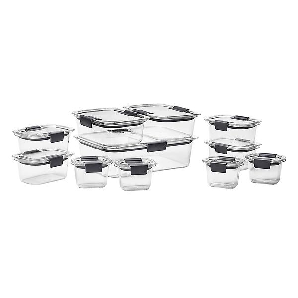 Rubbermaid Brilliance Food Storage Containers - Clear, 3 pc - Metro Market