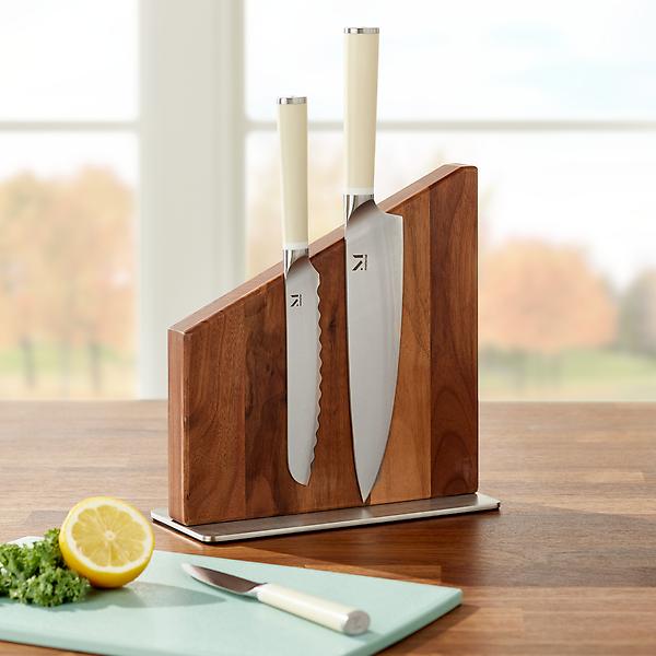 Material Knife Trio + Stand (Cool Neutral White Ash)
