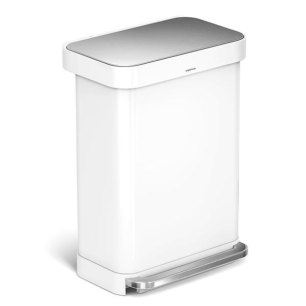 simplehuman® Stainless Steel Office Trash Can - 5 Gallon Recycling