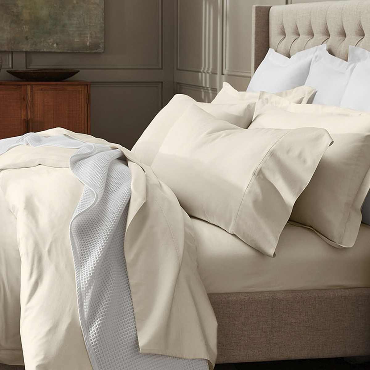 Boll and factory Branch Percale Hemmed Sheet Set in California King