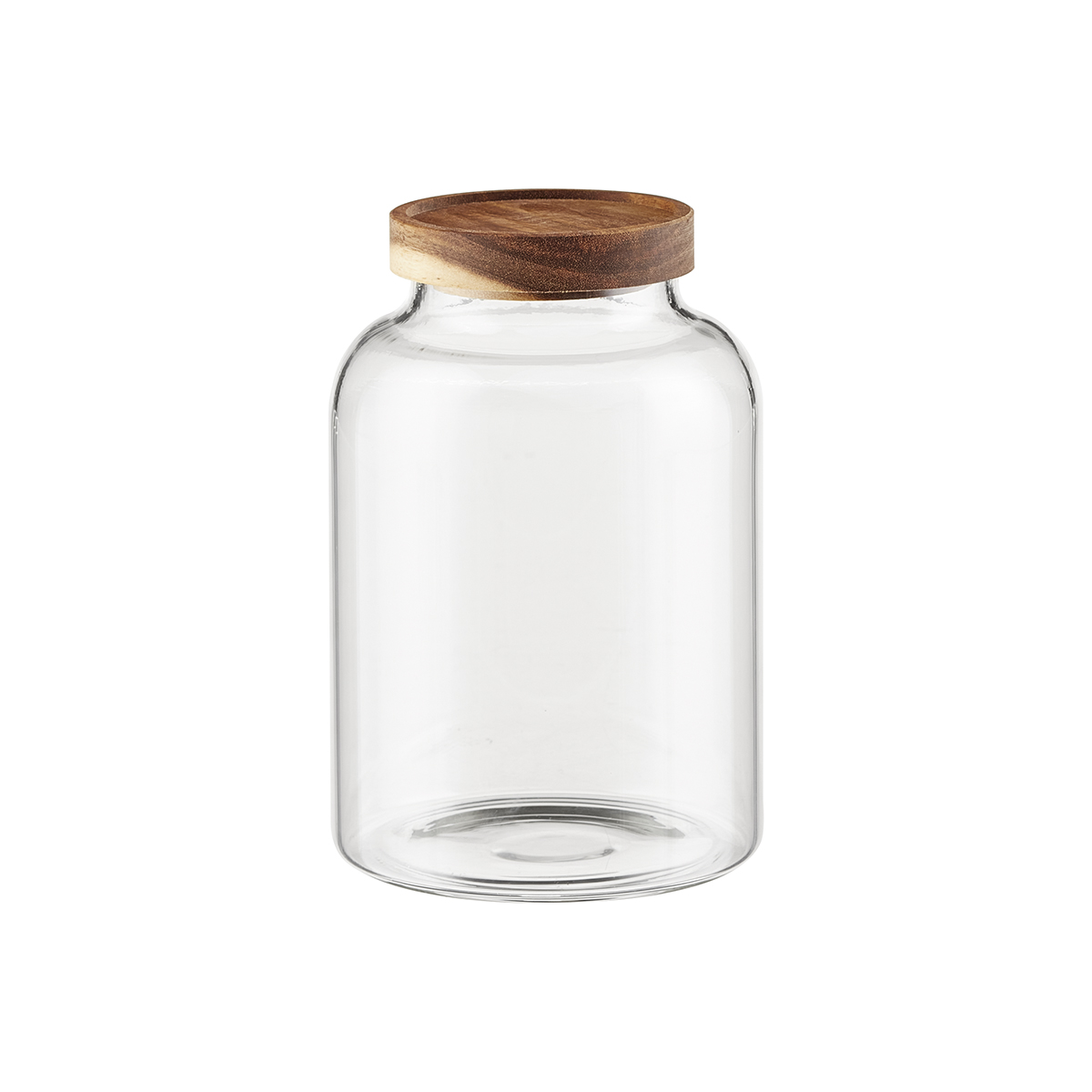 Glass Jars with Acacia Lids | The Container Store