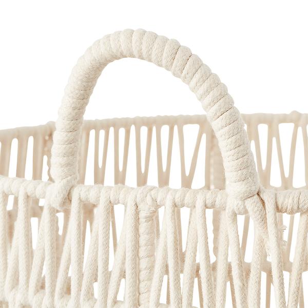 Round Cotton Rope Laundry Basket