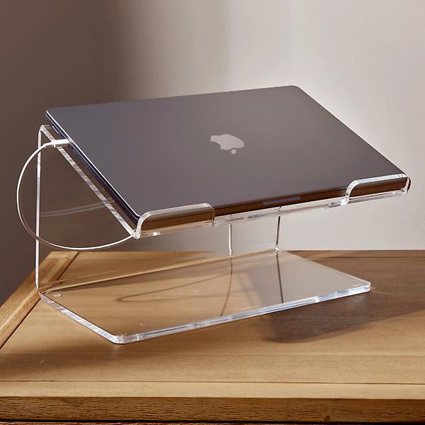 Russell Hazel Acrylic Laptop Stand | The Container Store